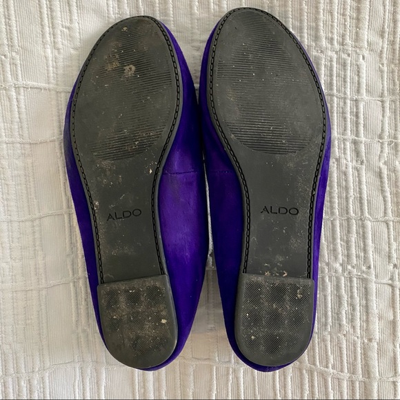 Aldo Purple Leather Loafers/Flats, size 8.5 - Picture 7 of 7